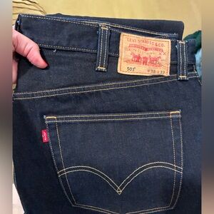Levi's Men's Dark Indigo Straight Jeans